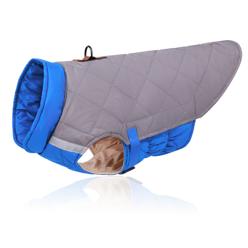 New Pet Clothes Autumn And Winter Reflective Warm Pet Cotton Padded Clothes Thickened Dog Clothes Pet Supplies