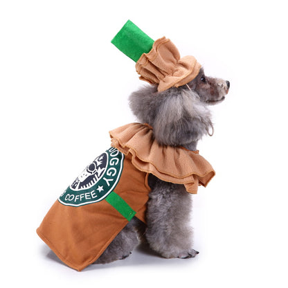 Pet clothes Christmas pet supplies outdoor dog walking clothes